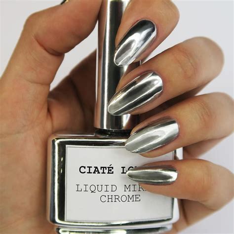 The WORLD'S FIRST LIQUID CHROME nail polish! #chromenails without gel ...