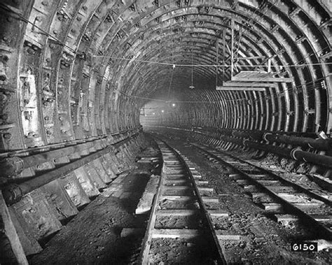 Holland Tunnel Construction, 1924. Photo from the New York Times. | Nyc history, New york city, City