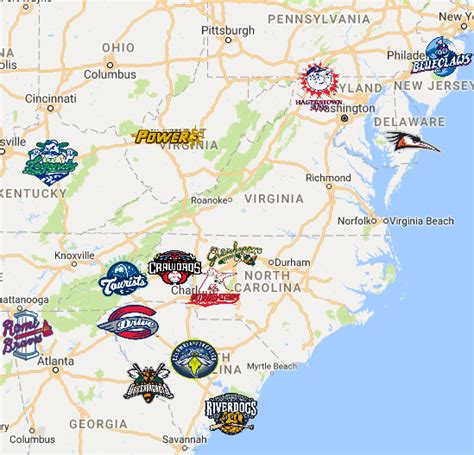 Minor League Baseball Teams Map - Map Of Zip Codes