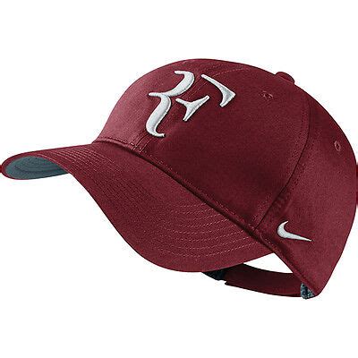 New Nike RF Roger Federer Hat Cap Team Red / Tennis Dri Fit 371202-678 | eBay