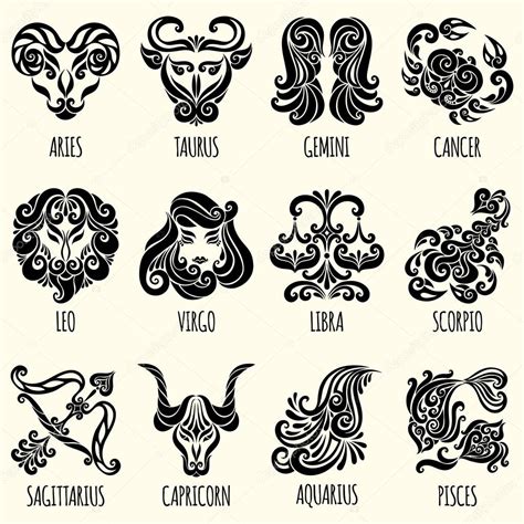 Zodiac signs icons — Stock Vector © xenia_ok #91739902