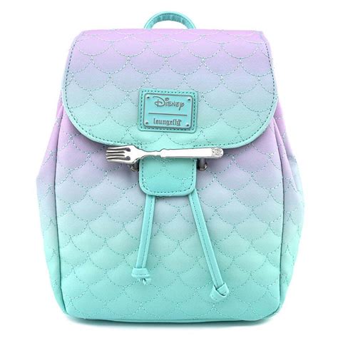 Loungefly Disney Little Mermaid Ombre Scales Mini Backpack