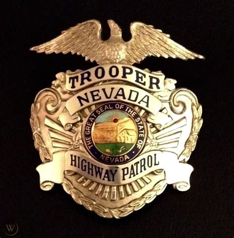 OLD OBSOLETE NEVADA HIGHWAY PATROL HAT BADGE | #1795152232