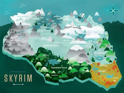 Skyrim Map Wallpapers | Skyrim map, Skyrim, Elder scrolls