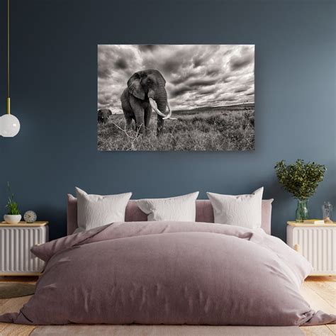 African Elephant Metal Wall Art Print, Africa, Wildlife, Home Decor ...