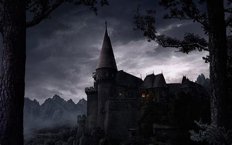 Dark Castle, fantasy, gothic, castle, dark, HD wallpaper | Peakpx