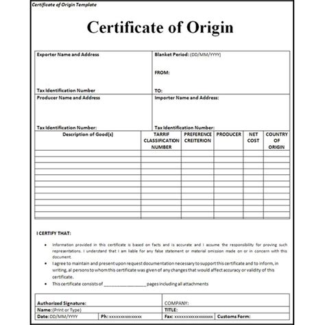 Tìm hiểu về giấy chứng nhận xuất xứ hàng hóa – Certificate of Origin