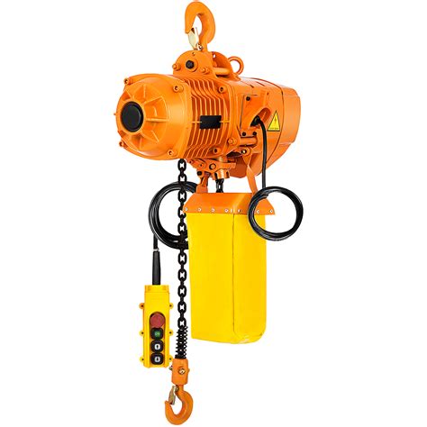 VEVOR 1 Ton Electric Chain Hoist, Single Phase 2200Lbs 10ft Lift Height ...