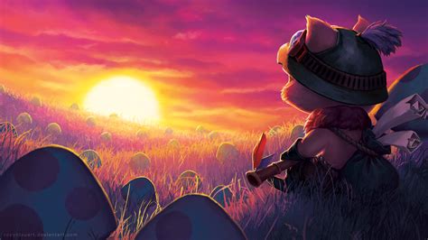 Teemo in the sunset Fond d'écran HD | Image | 1920x1080