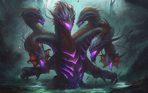 Creature, Art, , Hydra, Fantasy - Hydra Dragon HD wallpaper | Pxfuel