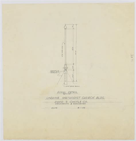 Methodist Church Building, Loraine, Texas: Finial Detail - The Portal to Texas History