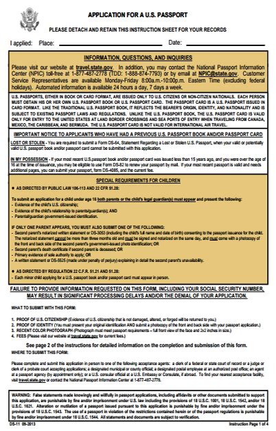 United Nations Passport Application Form - Printable Form 2024