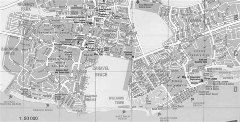 map of Freeport/Lucaya, Grand Bahama Island, Bahamas (street map | Grand bahama, Freeport ...