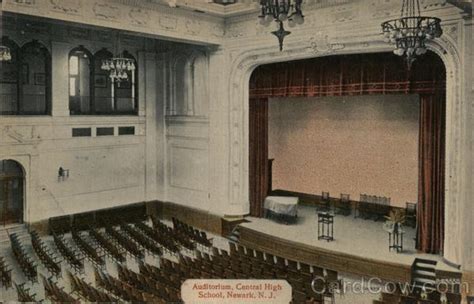 Auditorium, Central High School Newark, NJ Postcard