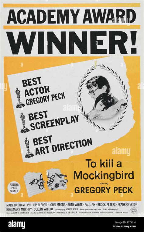 To Kill a Mockingbird - Movie Poster Stock Photo - Alamy