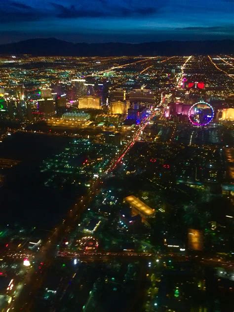 Las Vegas at night, from the air. | Las vegas at night, Vegas at night, Aerial view