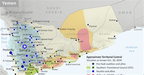 Yemen Control Map & Report - October 2020 - Political Geography Now