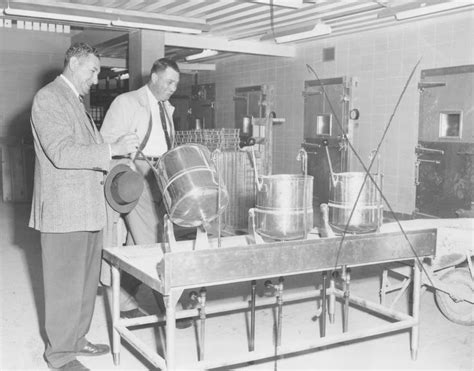 Men inspecting kitchen of the Lebanon (Ohio) Correctional Institution ...