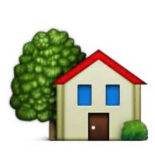 Ios Emoji House With Garden