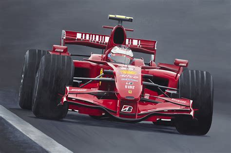 Kimi Raikkonen Ferrari Brazil 2007 – Mike Zagorski Artwork