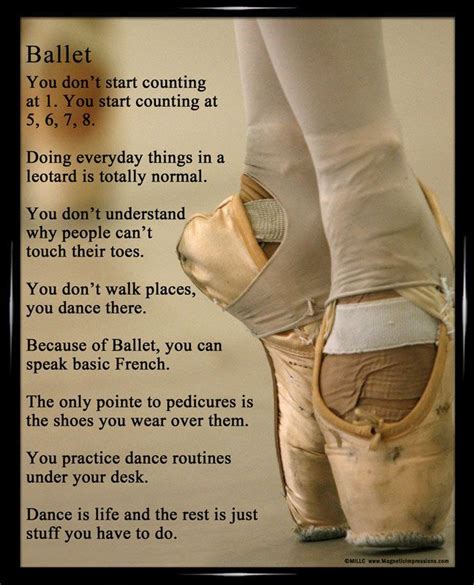 Ballet Shoes Dancer 8x10 Sport Poster Print | Dance quotes, Dance memes, Ballet quotes