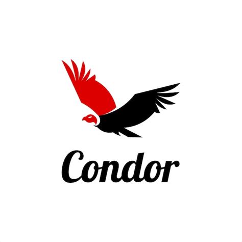 Premium Vector | Condor Logo Design Flying Animal Vector Bird Illustration