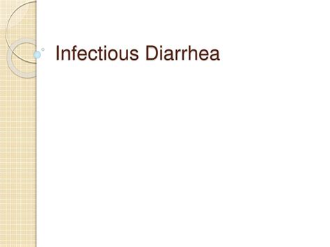 PPT - Infectious Diarrhea PowerPoint Presentation, free download - ID:1282854