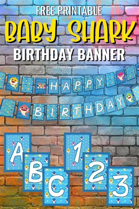 Free Baby Shark Party Printables!: Baby Shark Printables