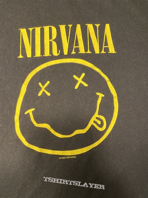 Nirvana, Nirvana Smiley TShirt or Longsleeve (litalien's) | TShirtSlayer