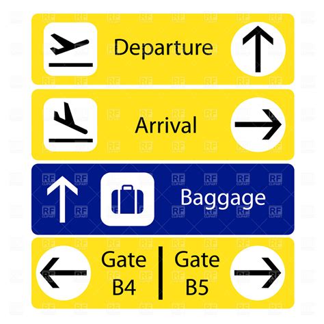 Airport Signage Symbols - ClipArt Best