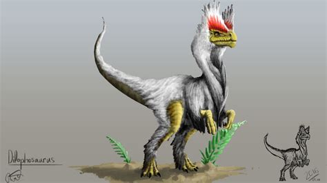 Dilophosaurus watherilli (the feathered one) by PochtiVova on DeviantArt