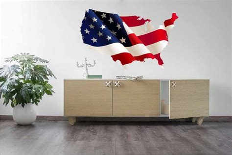 American Flag Wall Decal United States Decal Vinyl Wall - Etsy