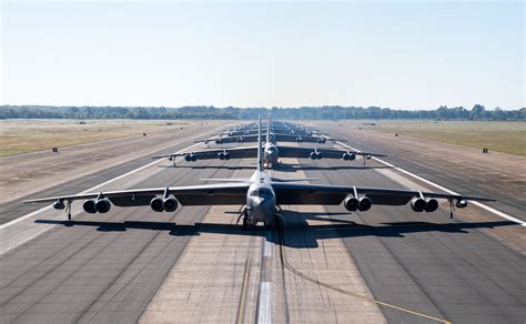 US Air Force B-52 bombers conduct show of force "elephant walk" - jqpublicblog