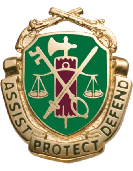 Army Regimental Crest Military Police (Assist Protect Defend)