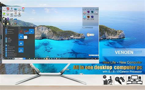 4k Aio Desktop Computer 23.8 Inch Quad Core I7 7820hq/hk Led Panel Pc I5 7300hq Webcam Wifi ...