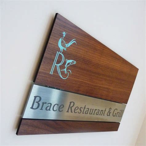 Nice detail on wood | Sign design, Wayfinding signs, Door signage