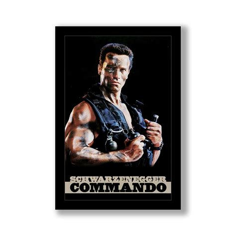 Commando 11x17 Framed Movie Poster - Etsy