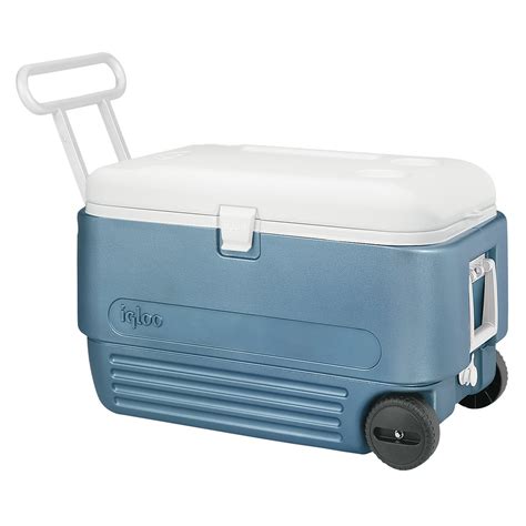 Galleon - Igloo MaxCold 60 Roller Cooler (60-Quart, ICY Blue)