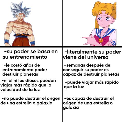 Sailor Moon le gana a Goku, pero no estáis listos para esta conversación : r/Carola