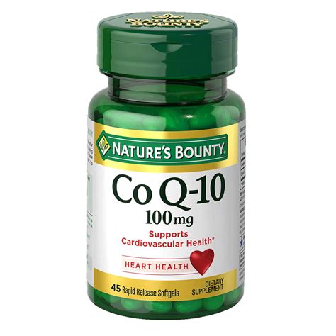 Buy Nature's Bounty Coenzyme Q10 (CoQ10) 100mg online in Pakistan | My Vitamin Store - Heart ...