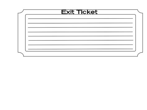 Exit Ticket Clip Art at Clker.com - vector clip art online, royalty free & public domain