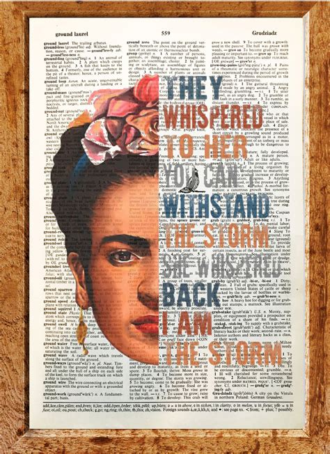 Frida Kahlo Quote Art Dictionary Art.dictionary Arttoilet - Etsy