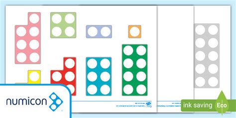 Printable Numicon Shape Worksheets | Maths Resources