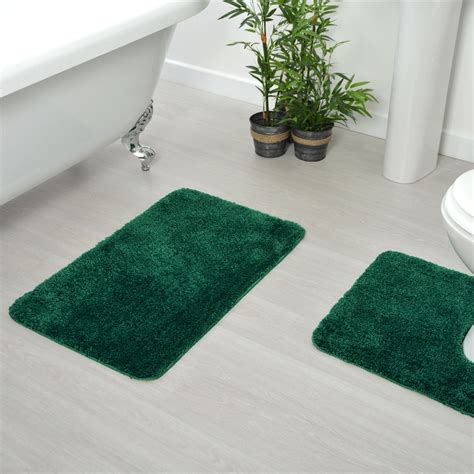 Dark Green Bathroom Rug - WERFBAT