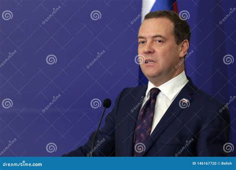 Russian Prime Minister Dmitry Medvedev Editorial Image - Image of ...