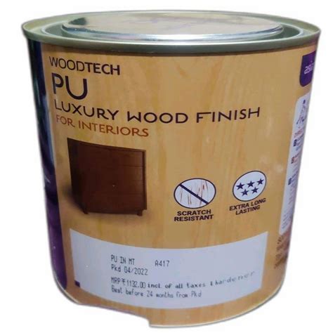 High Gloss Woodtech PU Luxury Wood Finish Paint, For Brush, Packaging Size: 1 Litre at Rs 780 ...