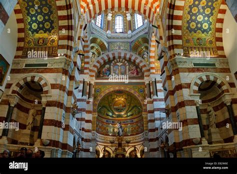 Interior, Marseille Cathedral or Cathédrale Sainte-Marie-Majeure de ...