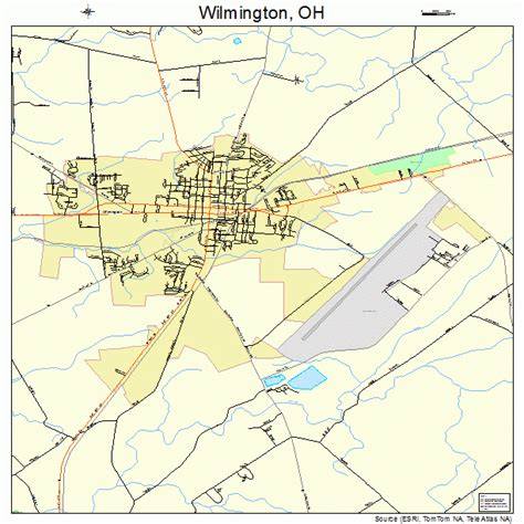 Wilmington Ohio Street Map 3985792