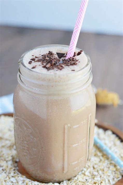 Chocolate Peanut Butter Oatmeal Smoothies - What the Fork