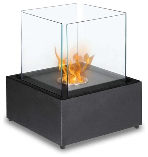 Cube Freestanding Fireplace - Transitional - Tabletop Fireplaces - by The Elite Home